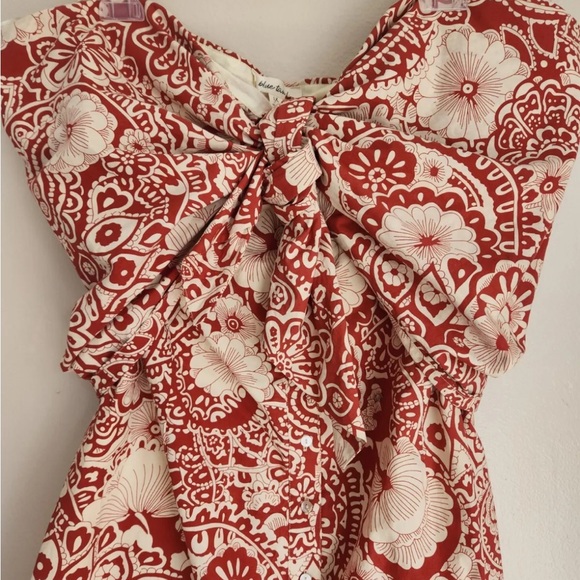 🌿|NWT| Anthropologie Blue Tassel Strapless Mini Dress plus size 1X - Picture 5 of 11